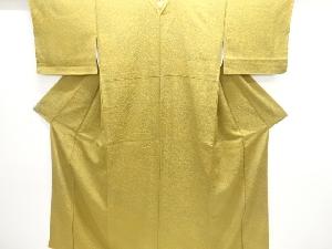 抽象模様織り出し暈し一つ紋色無地着物